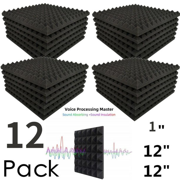 72 Pack Shape Soundproof Foam Sound Proof Padding Treatment Panel