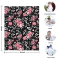 thumbnail image 4 of Pioneer Flower Floral Print Pattern Blanket,Comfortable Soft Lamb Wool Throw Blanket,All Season,Warm Lightweight Blankets for Sofa Bed Couch Living Room Chair,30"x40", 4 of 4
