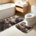 thumbnail image 1 of Linnome 2 Piece Mixed Color Bathroom Mat Set Extra Long Soft Water Absorption Non Slip Thick Washable for Toilet Shower, 1 of 6