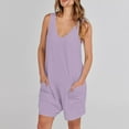 thumbnail image 5 of Gamivast Reduce Jumpsuits for Women Denim Overall Shorts Corduroy Jumpsuits Plus Size Summer Outfits, 5 of 8