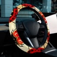 thumbnail image 6 of Seven Starred Iadybird 14.5 Inch Printing PVC Leather Car Wheel Covers Steering Wheel Covers - Auto Accessories, 6 of 6