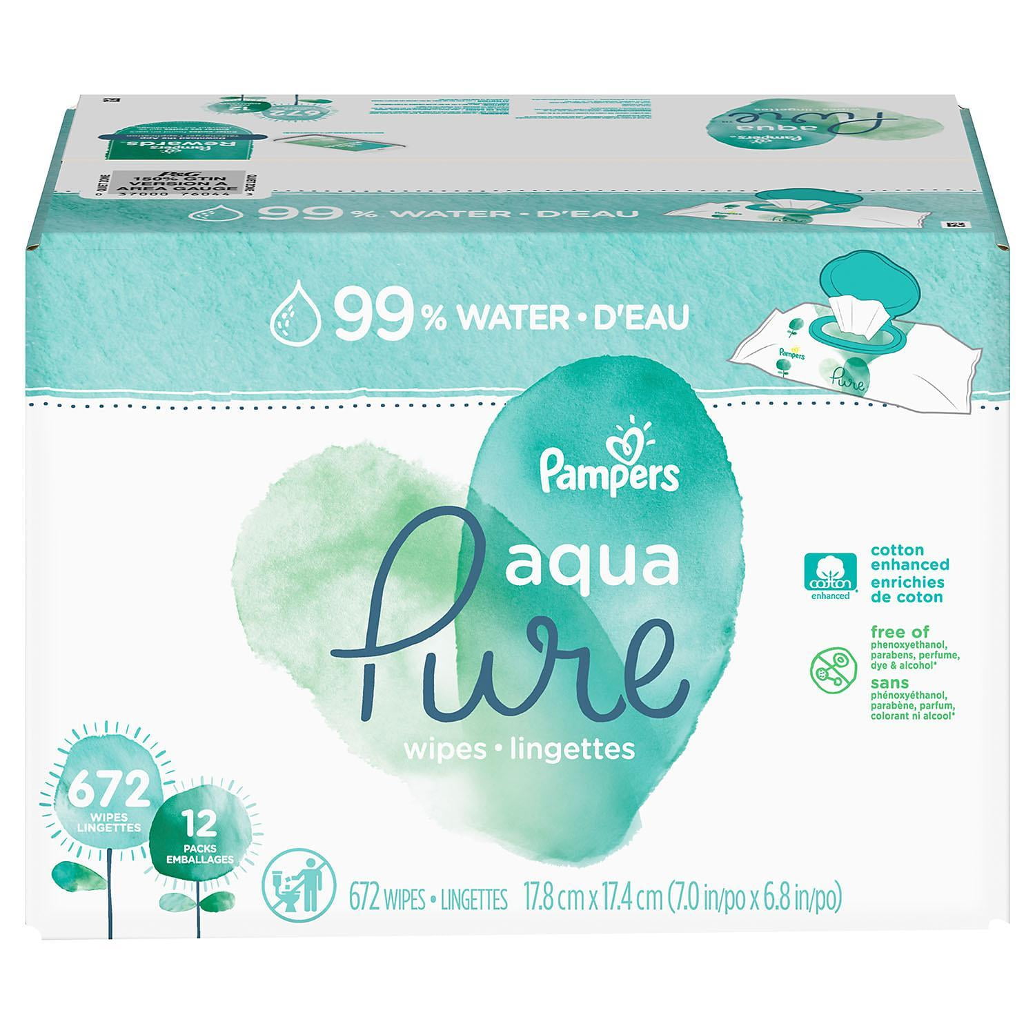 Pampers Aqua Pure Baby Wipes (672 ct.) - Walmart.com