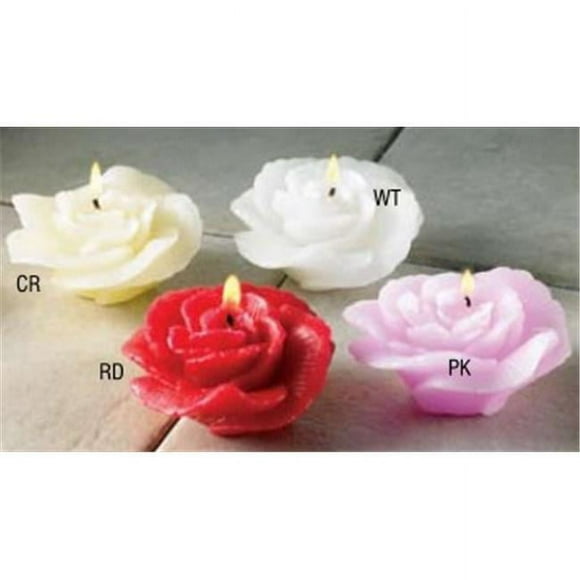 Biedermann &amp; Sons C7808NWT New Rose Floating Candle - White