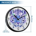 thumbnail image 3 of Voice Controlled Luminous Clock LED Night Light 12 Inch Silent Wall Clock Suitable for Bedroom and Living Room Home Decoration Blue Cool Tiger, 3 of 8