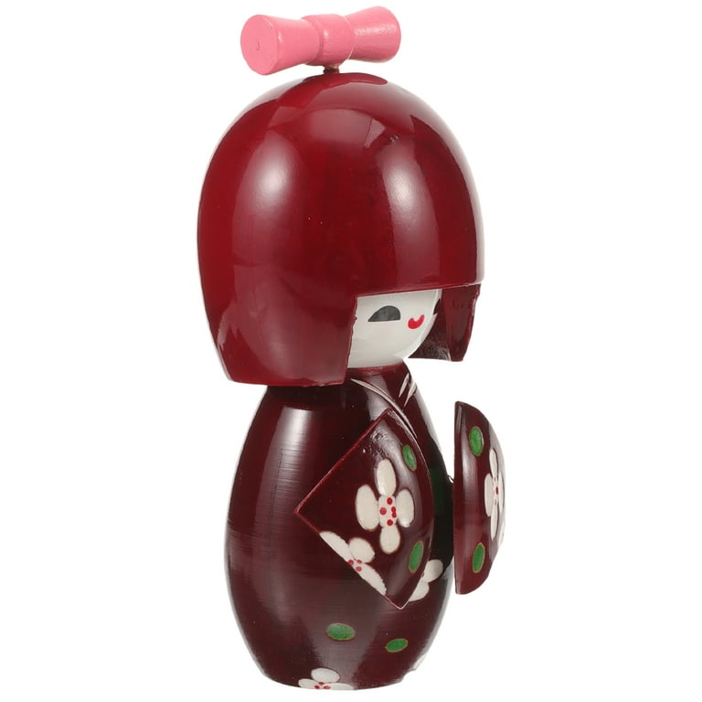 Japanese Kokeshi Doll Geisha Kabuki Figurine for Home Decor