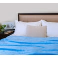 thumbnail image 5 of Brooklyn Jax Solid Plush Fleece Twin Blanket, Wash Blue color, 5 of 6