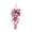 Magenta Lotus, variant on 1 Pc 29.5" Artificial Hanging Flowers Pansy Vine, 45 Heads Silk Floral Bush with Faux Eucalyptus Leaves, UV-Resistant Outdoor Front Porch Decor, Pure Alabaster White