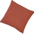 thumbnail image 4 of Ina 22 Inch Accent Throw Pillow Set of 4, Square, Rust Brown Cotton Linen, 4 of 5