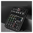 thumbnail image 1 of Interface Mixer with Bluetooth USB Recording Computer 48V Power Delay Replay Effects 4-Channel Mixer ,Bass & Treble Control, 1 of 8