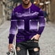 thumbnail image 1 of Blusas y camisas de manga larga con cuello redondo para hombre, blusa informal de manga larga con cuello redondo y estampado de rayas, blusa de poliéster para hombre, 1 of 5