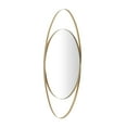 thumbnail image 5 of CosmoLiving by Cosmopolitan 16" x 42" Gold Oval Wall Mirror, 5 of 7