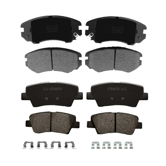 Set of 8 Front-Rear Ceramic Brake Pad Kit For 2010-2013 KIA Soul