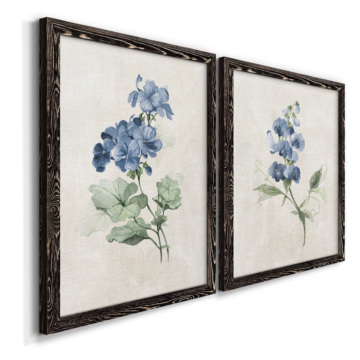 Farmhouse Periwinkle I - Premium Framed Canvas 2 Piece Set - Ready to Hang