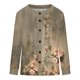thumbnail image 5 of Puntoco Chaqueta Tipo Cárdigan Informal Con Botones Y Estampado Navideño Para Mujer, 5 of 5