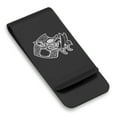 thumbnail image 1 of Stainless Steel Viking Battle Boar Classic Slim Money Clip Credit Card Holder, 1 of 2