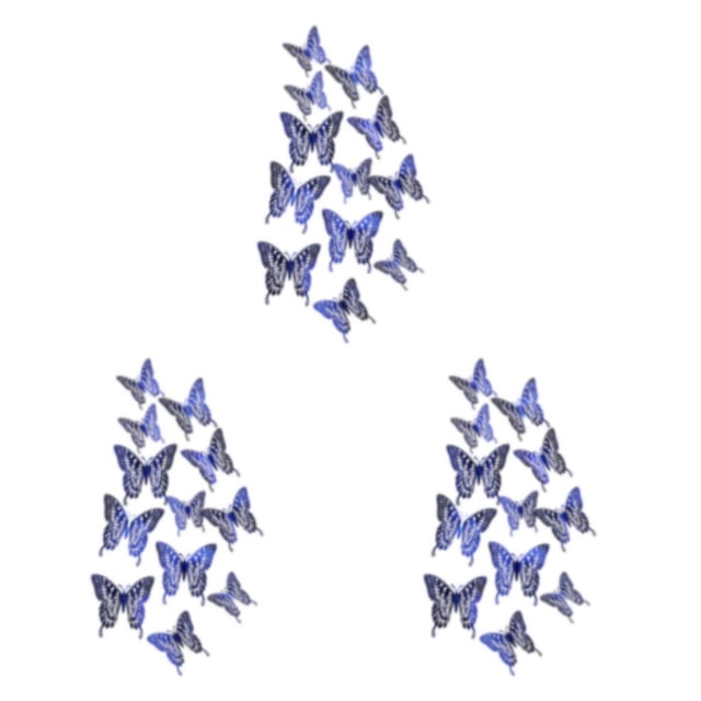 Mariposas decorativas simuladas Billuyoard LK12 azul Type1 NO1