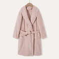 thumbnail image 2 of NOLDARES Boys Girls Towel Robe Soft Terry Cloth Kimono Bathrobes Sleepwear for Kids,Pink,13-14 Y, 2 of 7