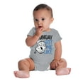 thumbnail image 4 of Funny Monday Got Me Like Popeye Mood Romper Boys or Girls Infant Baby Brisco Brands 12M, 4 of 6