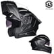 thumbnail image 3 of Casco modular de carreras con doble lente abatible, unisex, estándar para motocicleta, 3 of 5