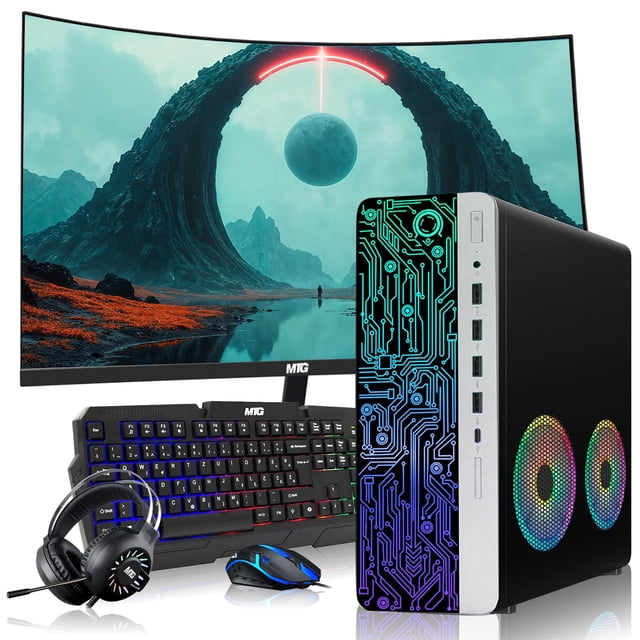 Restored HP Gaming PC Desktop Computer – AMD Ryzen 3 PRO, RX 550 ...