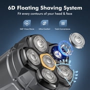 Prozing Head Shaver for Bald Men, Magnetic Electric Razor with LED Display, Rechargeable Cordless Shaver