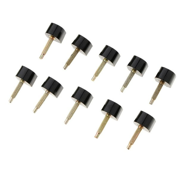 10 pares de tacones de goma, puntas de tacón antideslizantes, tacones de aguja para tacones altos Clavo fino 9mm