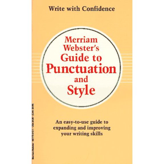Pre-Owned Merriam-Webster's Guide to Punctuation and Style