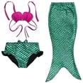 thumbnail image 1 of Traje de Baño de Sirena Cola para Niñas de 3  años | 3 Piezas | Niñas pequeñas, 1 of 8