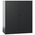 thumbnail image 4 of Fesbos Metal Storage Cabinet with 2 Adjustable Shelves, Black Steel Cabinet with Lockable Doors for Home Office Warehouse Garage, 4 of 9