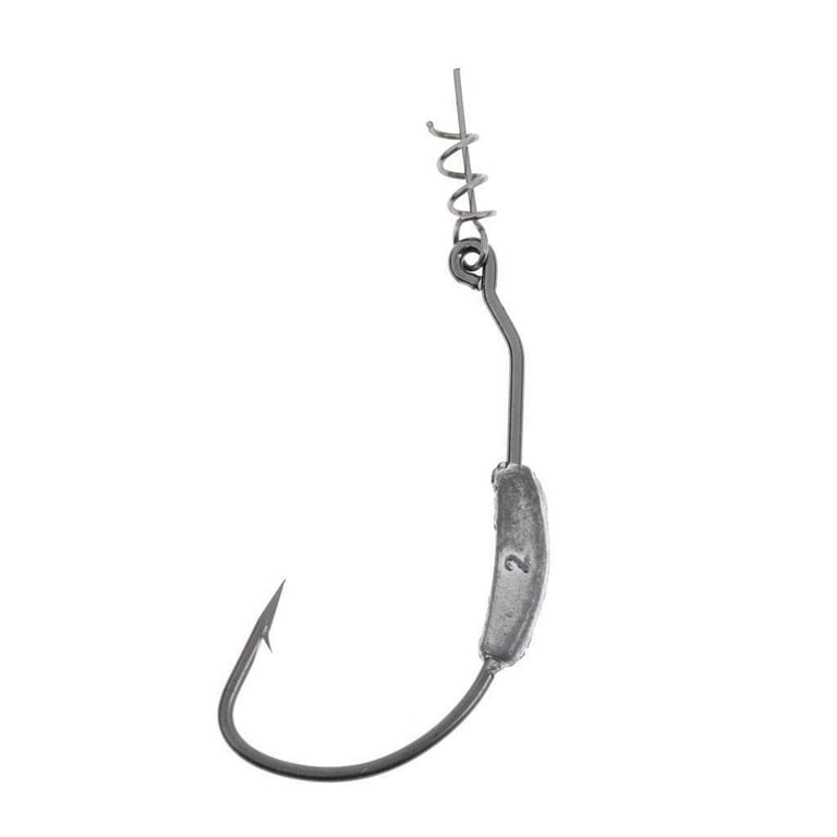 Weighted Sp Wide Gape Weedless Fishing Hooks Worms s 2g