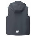 thumbnail image 2 of KVE Men's Softshell Vest Windproof Lightweight Golf Vest Outerwear with Pockets, Sleeveless Jacket for Sports Grey XX-Large, 2 of 9