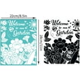 thumbnail image 2 of 2 plantillas autoadhesivas de 28 x 22 cm (11 x 8,6 pulgadas) para serigrafía con diseño de girasoles y temática primaveral. Plantillas de malla reutilizables para transferencia., 2 of 9