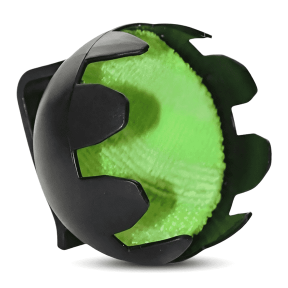 jiuyaoyiyang Golf Ball Cleaner Clip-On with Microfiber Scrubber 1-Pack