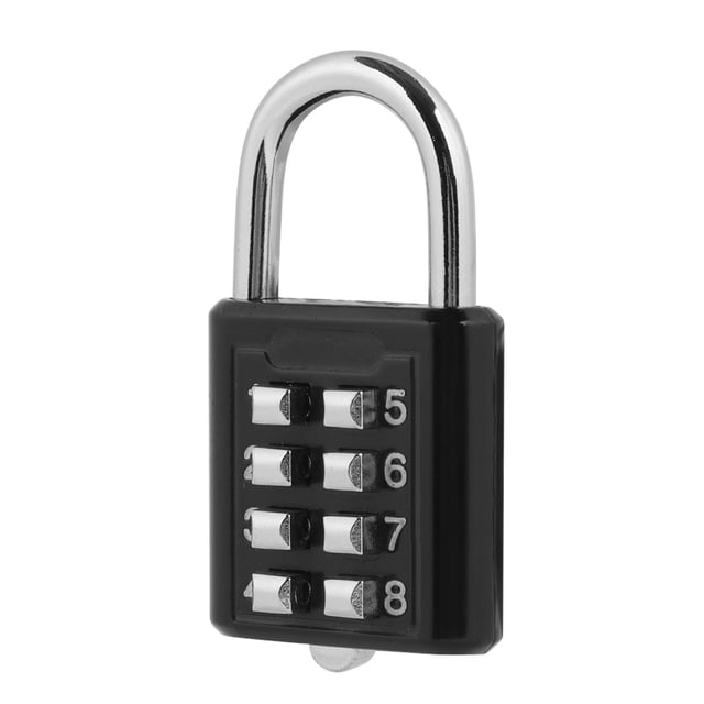 Candado Con Código de Combinación, Candado Con Contraseña de Seguridad, Duradero, 8 Dígitos para Maleta de Vije, Equipaje