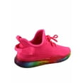 thumbnail image 2 of Gabby Rainbow Sole Lace Up Look Slip On Fashion Sneaker ( Fuchsia, 9), 2 of 2