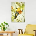 thumbnail image 2 of wall26 - Canvas Wall Art - Vintage Style Yellow Bird on Flower Branch - Giclee Print Gallery Wrap Modern Home Art Ready to Hang - 12x18 inches, 2 of 4