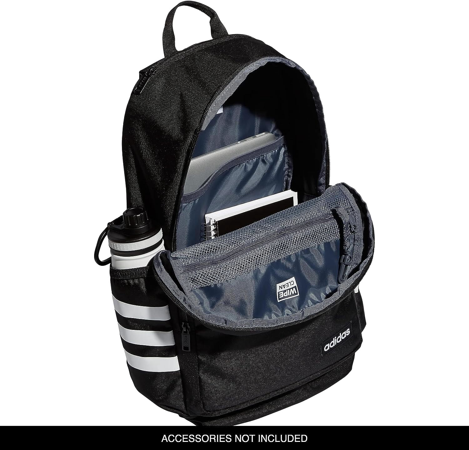 Adidas Classic 3S Bookbag for School, Black/White, One Size - Walmart.com