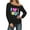 Black, variant on I Love The 80s Sweatshirts for Women Long Sleeve Off The Shoulder Vintage 80s Sweatshirt Pullover Tops