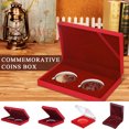 thumbnail image 1 of Commemorative Coins Box Wood/Plastic Collection Souvenir Metal Coin Box For Gift, 1 of 5