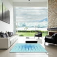 thumbnail image 7 of Ahgly Company Machine Washable Indoor Round Transitional Electric Blue Area Rugs, 5' Round, 7 of 7