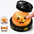 thumbnail image 5 of YATingW Halloween Pumpkin Dumpling Squishy Toy, Light‑Up Stress Ball with Steamer Box, Sensory Stress Relief Fidget Toy, Holiday & Birthday Gift for Kids, 5 of 7