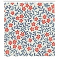thumbnail image 3 of Ambesonne Floral Shower Curtain, Spring Imagery Vintage, 69"Wx84"L, Cadet Blue Coral Cream, 3 of 3