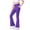 Dark Purple -AI09, variant on Girls Flare Leggings School Uniform Pants for Girls Bell Bottoms for Kids 4-16 Years Navy 140