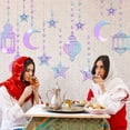 thumbnail image 5 of Jiibva 12Pcs Eid Mubarak Hanging Swirl Decorations, Ramadan Mubarak Decorations, Eid Mubarak Shining Star Moon Lantern Ceiling Decor for Eid Party Decorations Supplies, 5 of 7