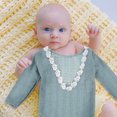 thumbnail image 3 of KAKOWELY Conjunto de bebé niña, mono de manga larga, mono de fotografía para recién nacidos, ropa para niña pequeña, 3 of 4
