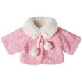 thumbnail image 2 of SILVERCELL Baby Girl Winter Faux Fur Coats Thicken Outwear Cute Fuzzy Warm Jacket Overcoat with Pom Pom Newborn - 3 Years, 2 of 8