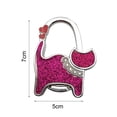 thumbnail image 5 of Joernso Handbag Hanger Easy Carry Reusable Cats Shaped Gift Shining Table Purse Rack for Bedroom, 5 of 8