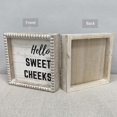 thumbnail image 4 of Letreros decorativos de baño con marco de madera ZlFart Boho Farmhouse, 4 of 6