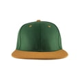 thumbnail image 2 of Top Headwear Flat Bill Adjustable Snapback Cap - Green/Rust, 2 of 2
