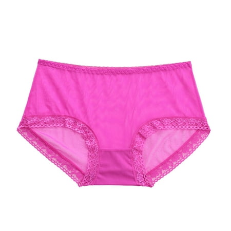 

ZMHEGW 12 Packs Underwear Women Mesh Ladies Low Waist Hollow Out Large Size Lift Ladies Briefs Panties
